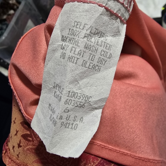 Vintage Red and Pink Floral Paisley 90s Y2k Patchwork Dress - Picture 5 of 8